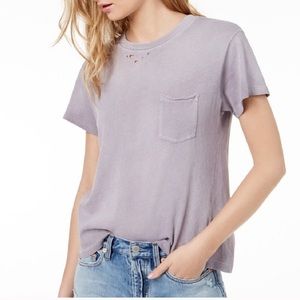 We The Free Lilac Distressed Tee